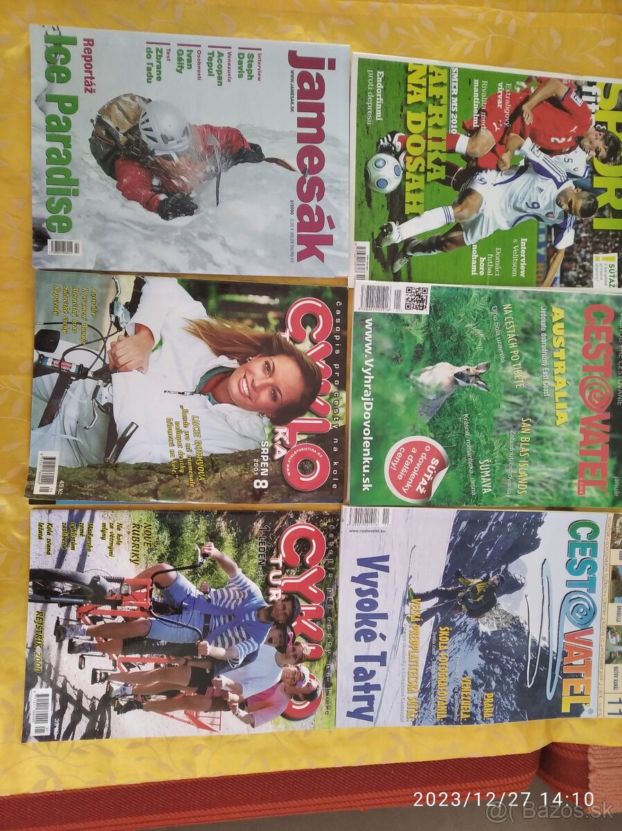 športové časopisy
