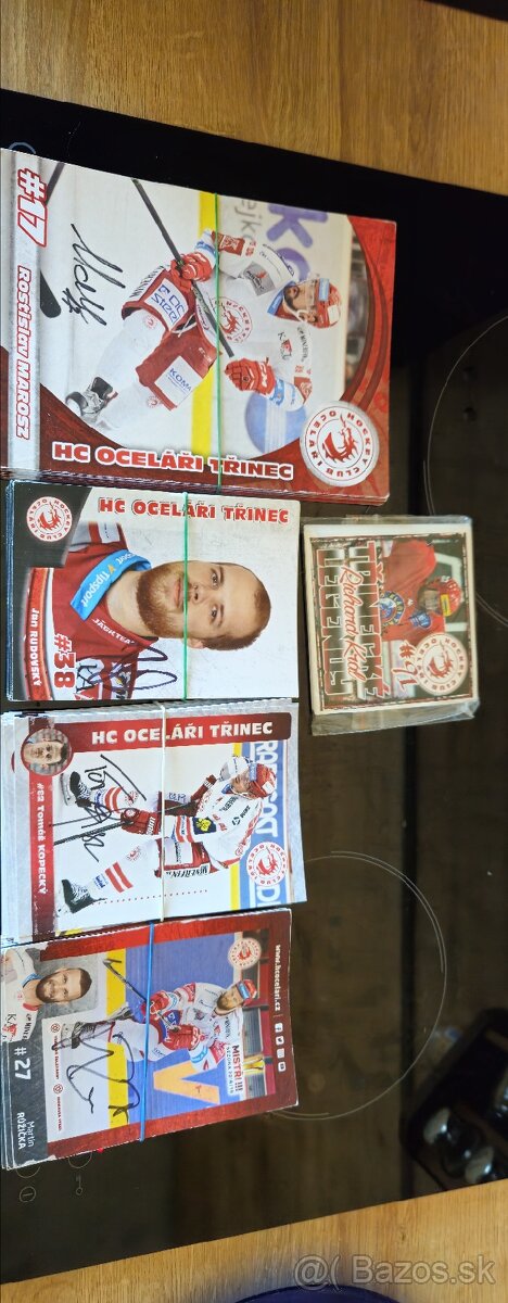 Predám podpisové karty HC Oceláři Třinec.