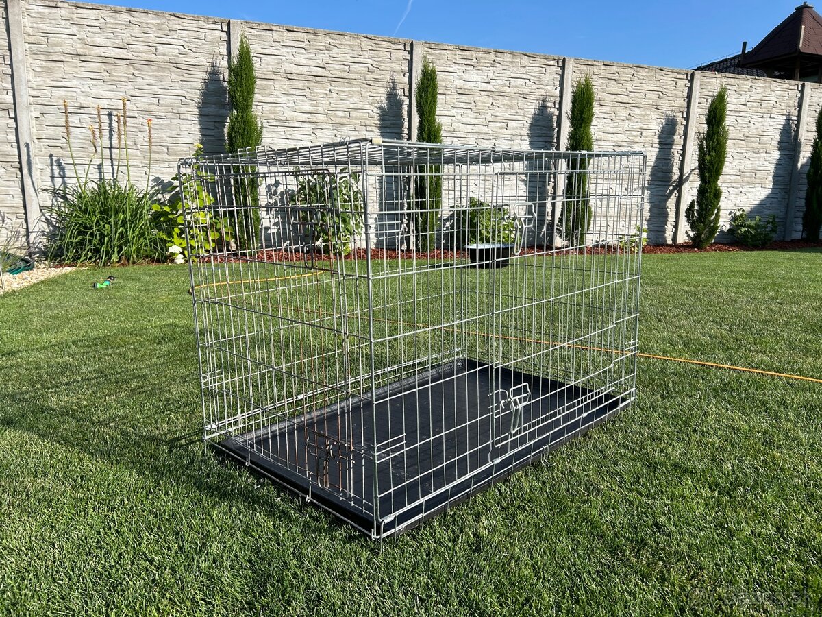 Klietka 72 x 106,5 x 79 cm, skladacia pre psa
