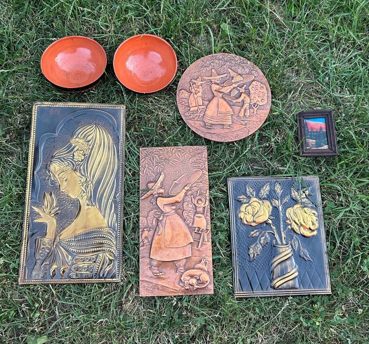 Retro dekorácie + porcelánova misa