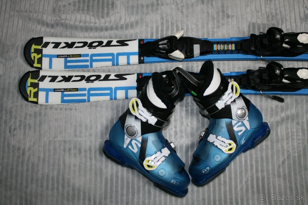 lyže Stockli 100 cm, Salomon lyžiarky