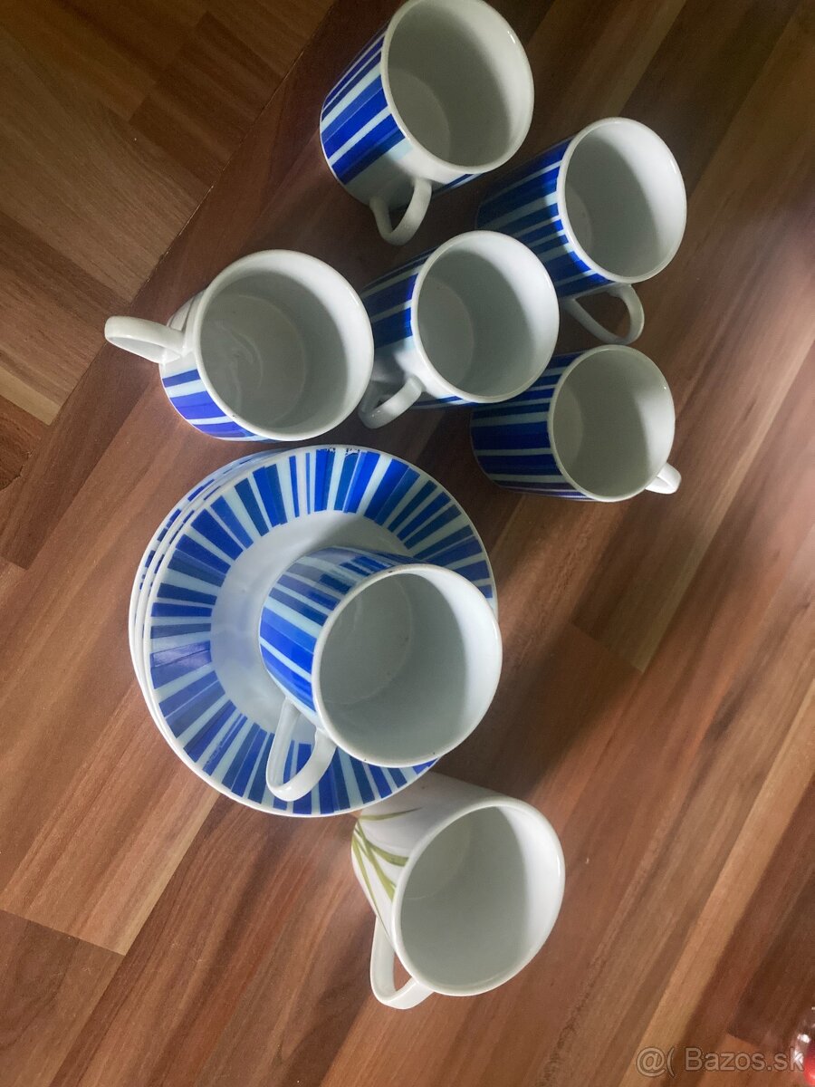 Retro sada espresso/mocca šálok