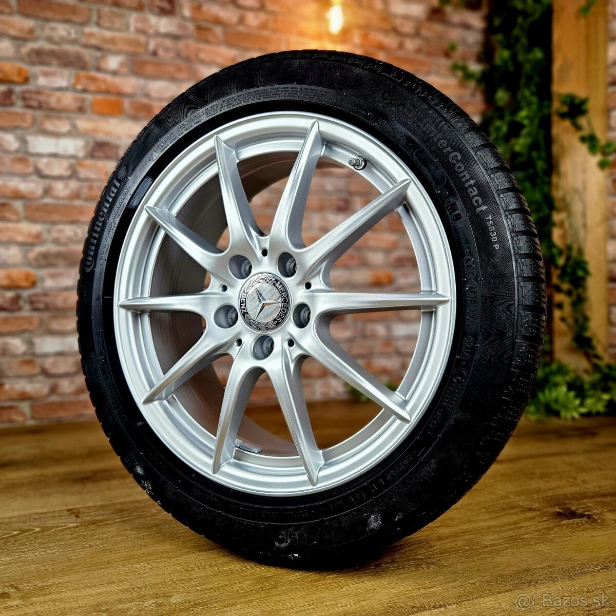 Alu R17 5x112 orig. Mercedes A+B+CLA + zimné 205/50R17