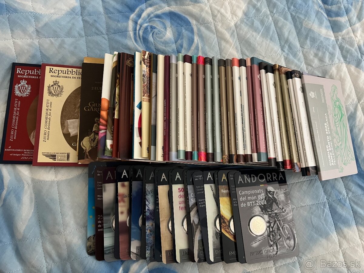 Komplet 2€ pamätné mince zo San Marína a Andorry