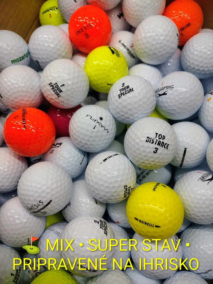 Golfové loptičky Mix 0,70€