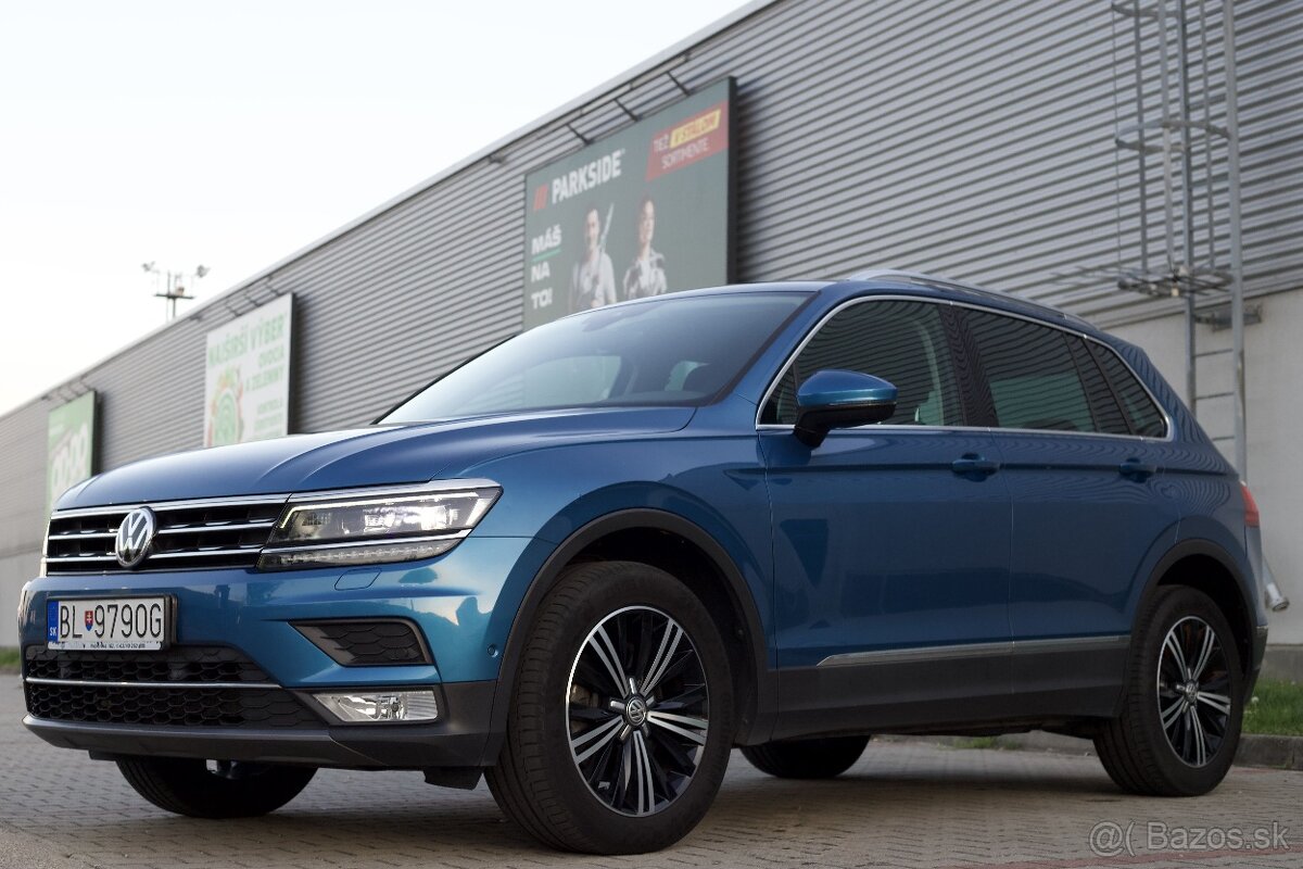 VW Tiguan 2.0 TSI 4MOTION, Highline DSG7, 1. majitel SR