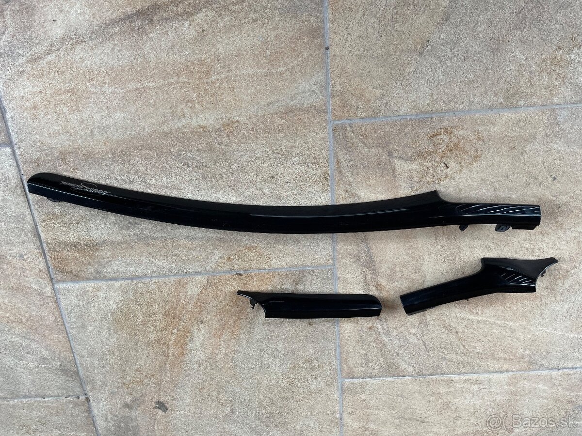 Dekor/ dekoracne listy LaK skoda superb 2, cierne leskle