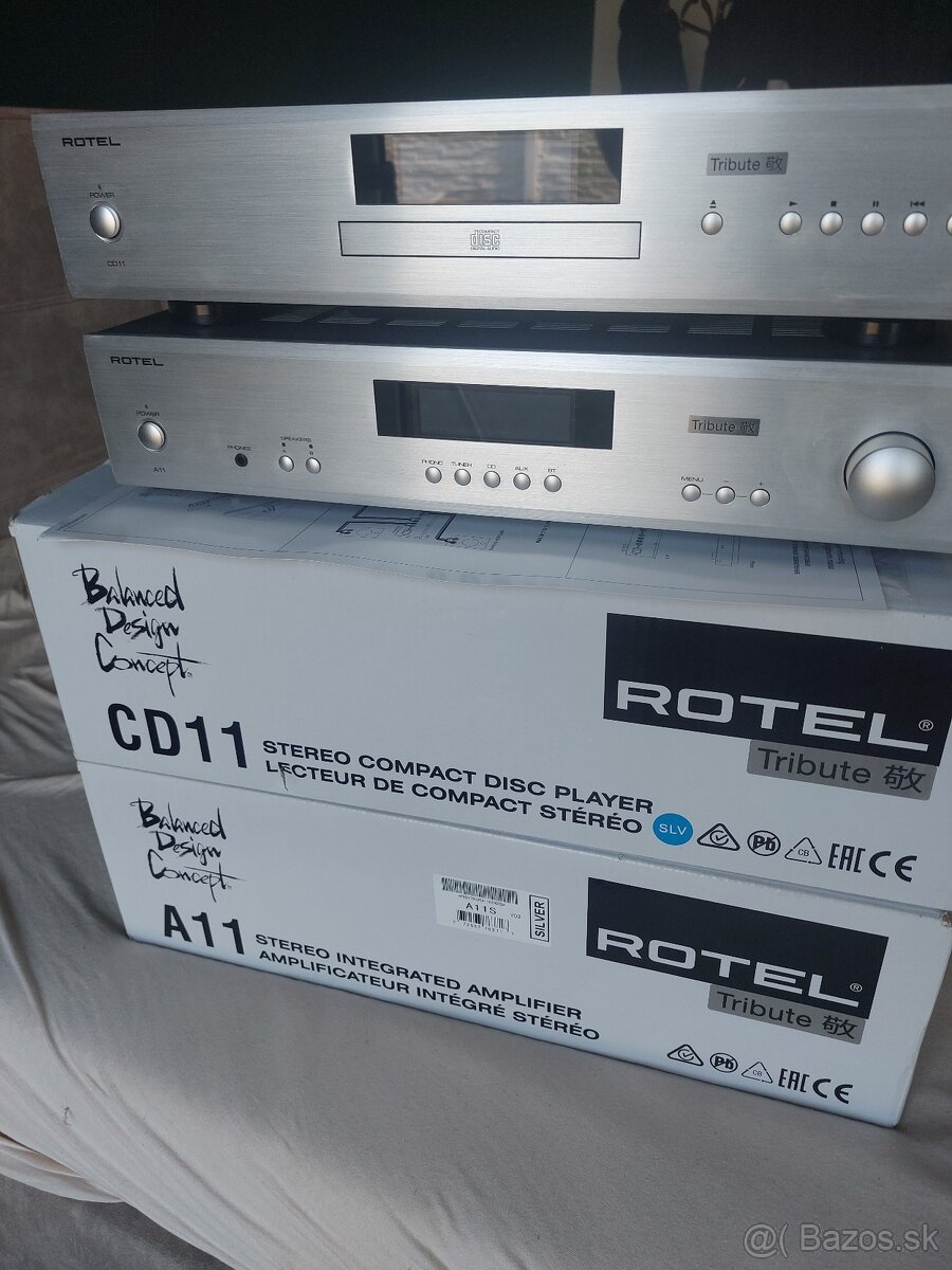 Rotel A11 tribute +CD11 tribute predám