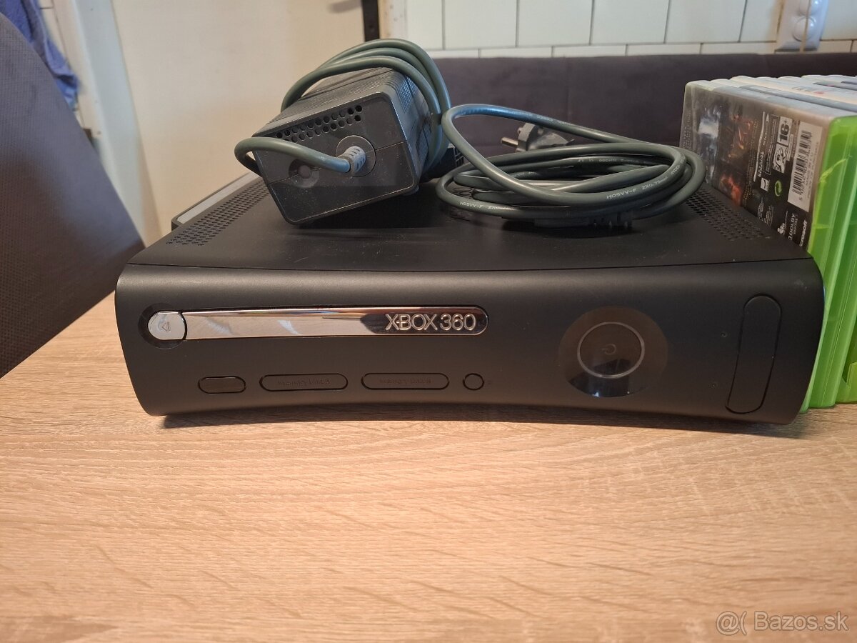 X̌box360 plus 3 ovladače plus 9 hier