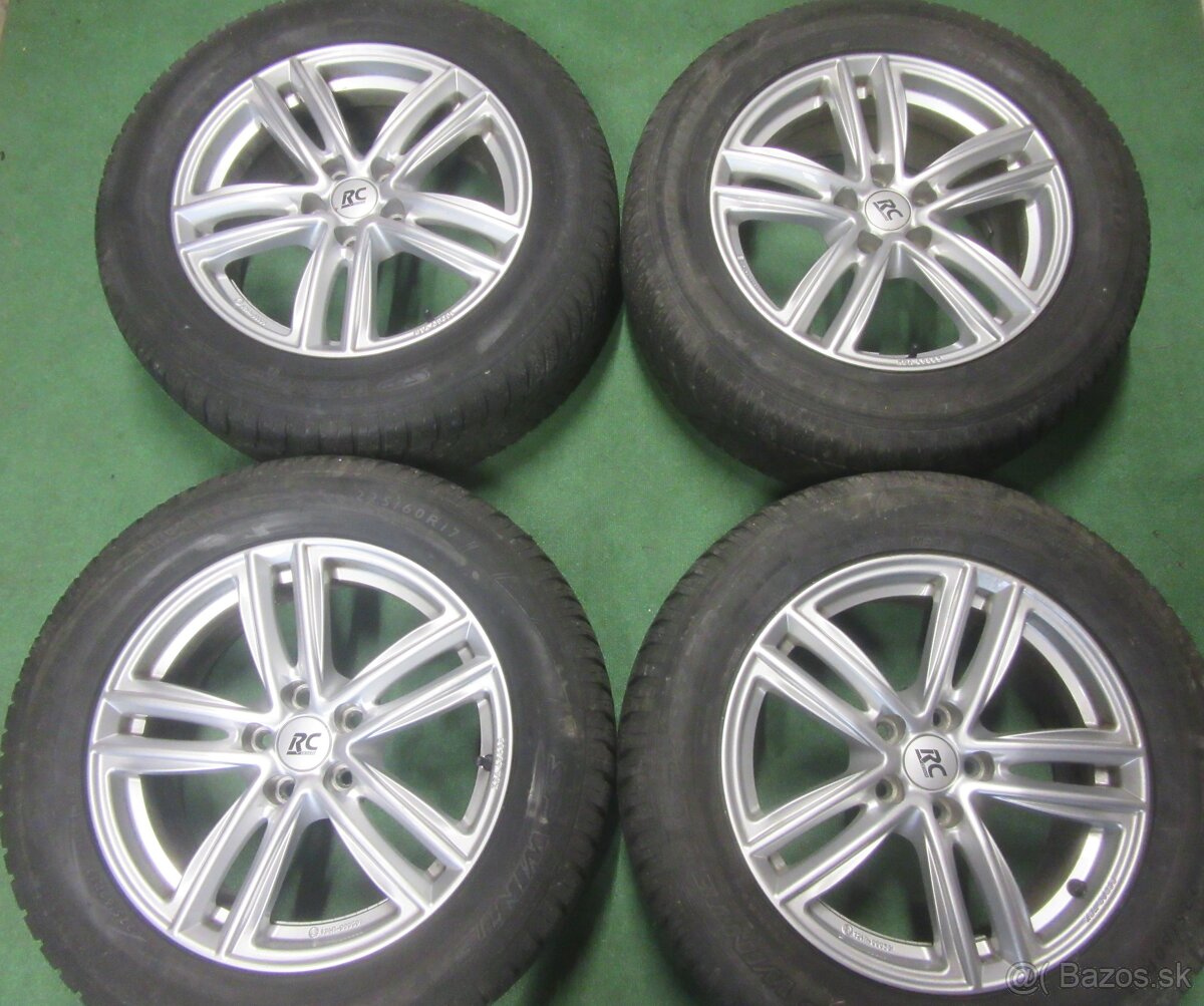 R17 zimná sada BROCK rozteč 5x110 225/60R17 DUNLOP