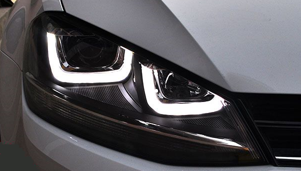 Predné svetlá VW Golf 7 U-TYPE Black