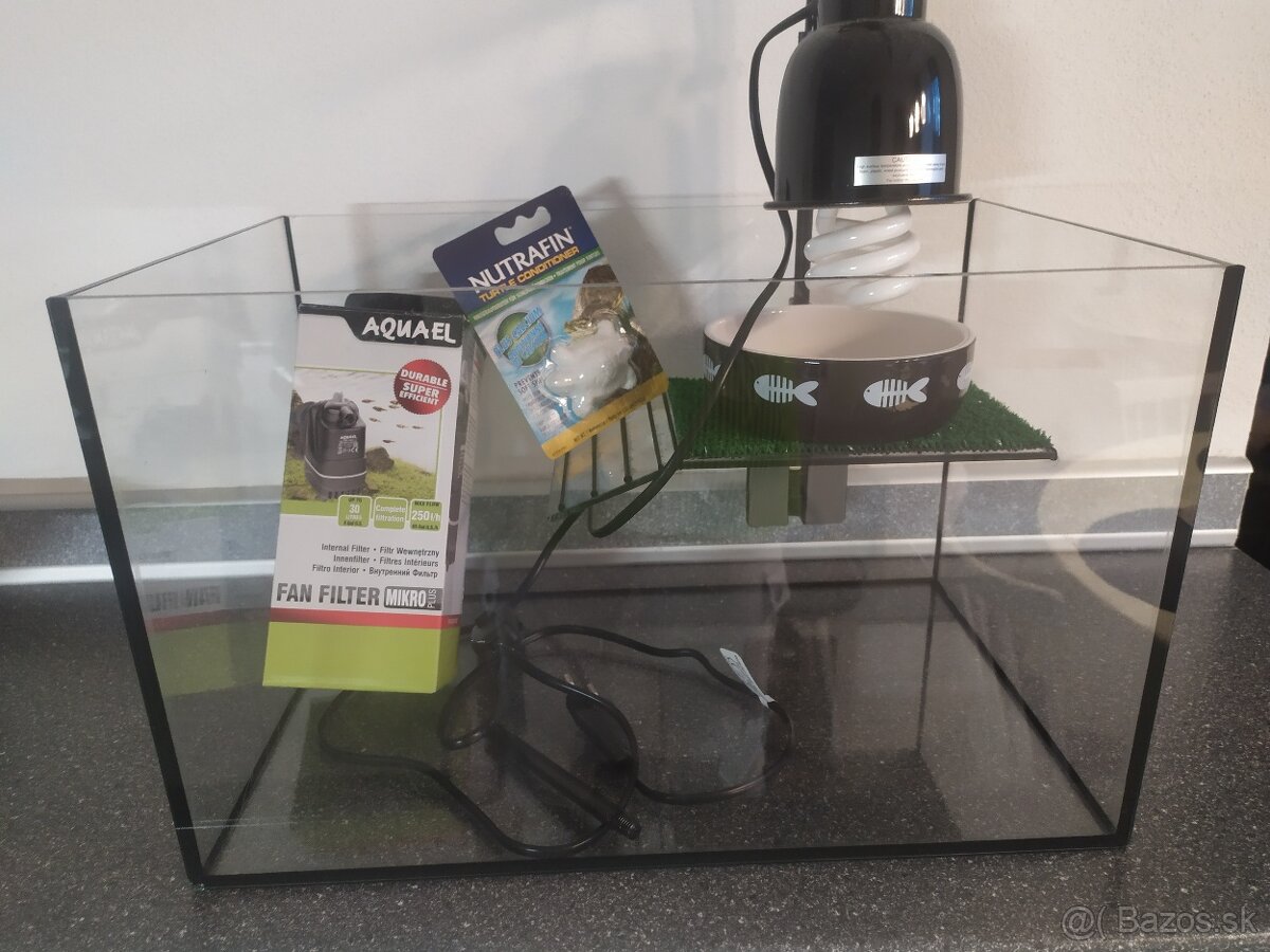 Terarium pre vodnú korytnačku