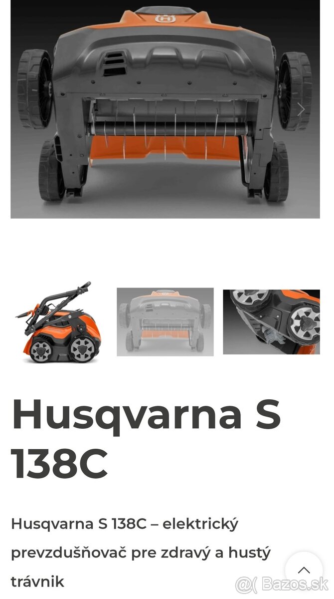 Vertikutator HUSQVARNA S 138C