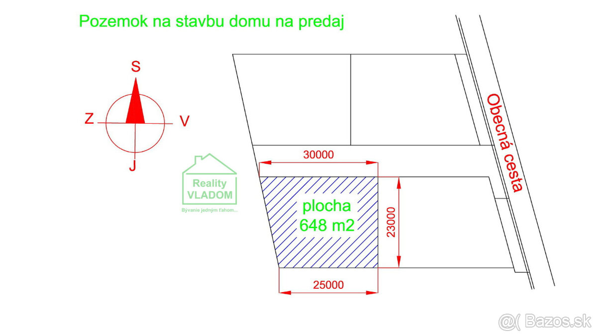 ✳️ Na predaj pozemok určený na stavbu domu – Fintice.