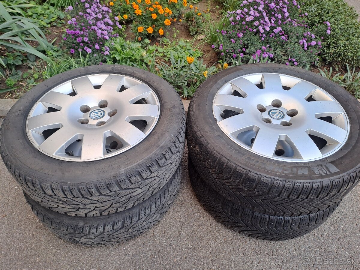 215/55/R17 - 5x112  elektróny škoda Ronal + zimné Pneumatiky