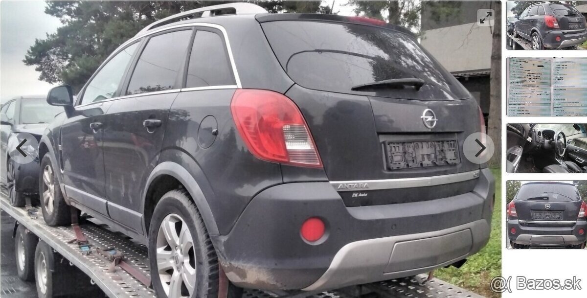 Opel Antara 2.2 CDTI 2014 120kW predam MOTOR Z22D1, DVERE, T