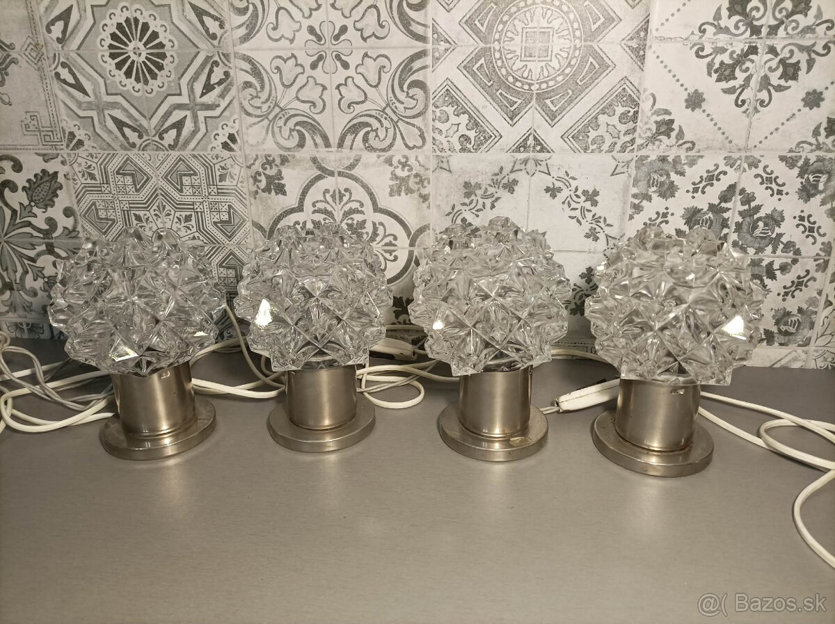 Nočná lampa Kamenický Šenov 4 kusy