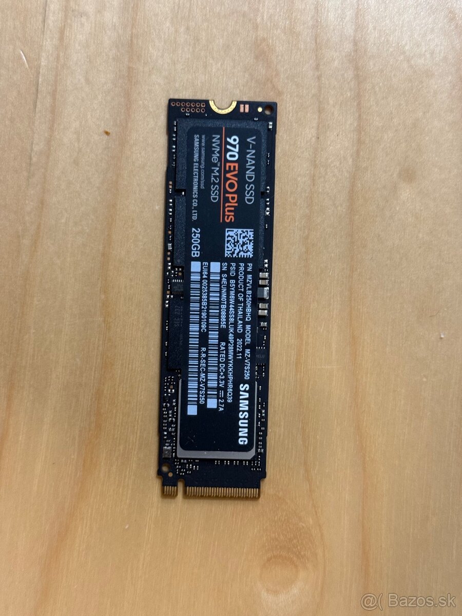 Samsung 970 EVO Plus 250GB NVMe M.2 SSD
