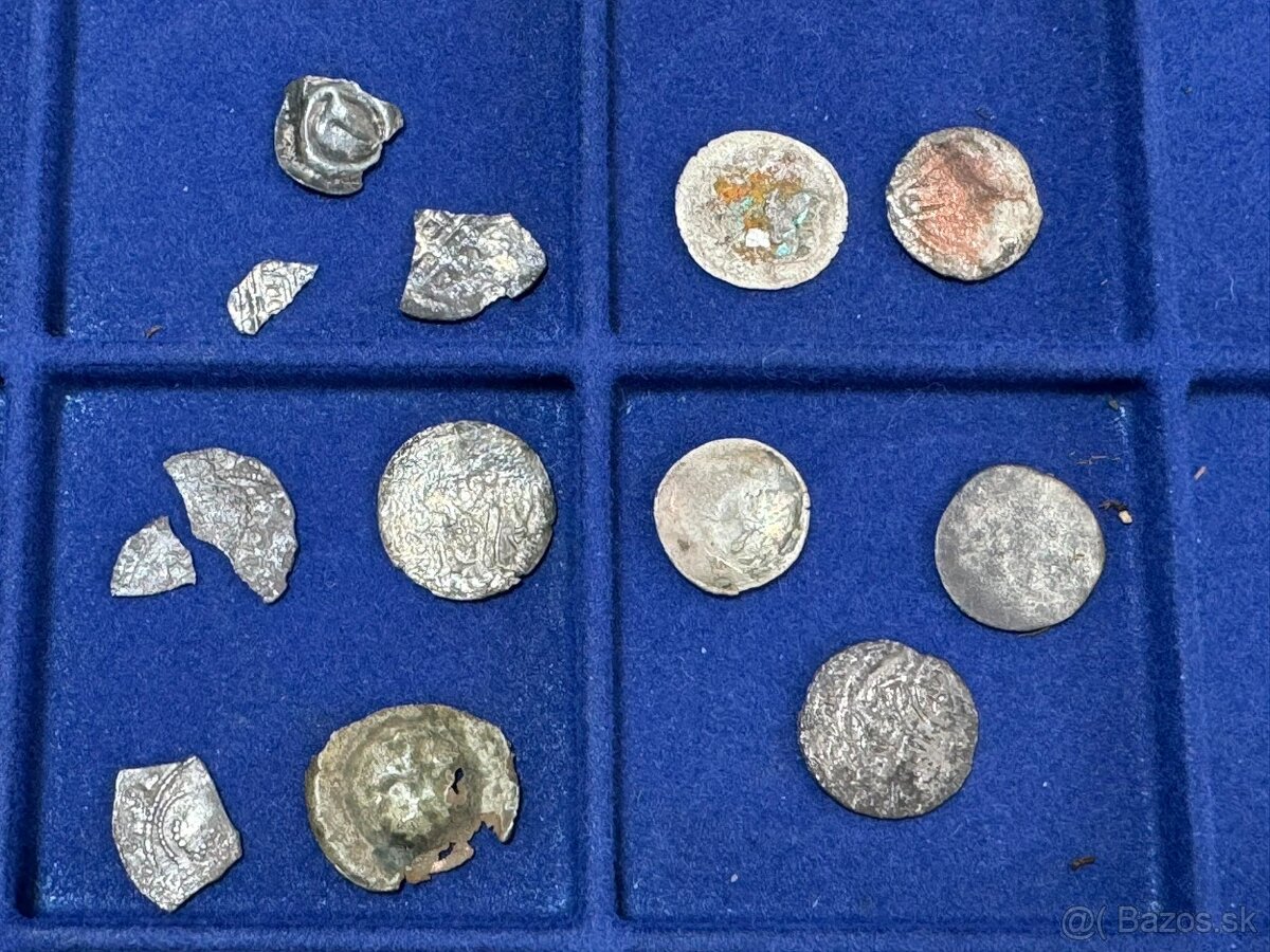Predam 11 striebornych minci Nemecke staty asi rok 1500