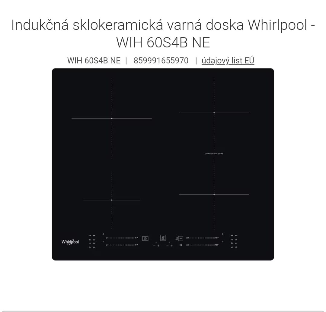 Indukčná varná doska WHIRLPOOL