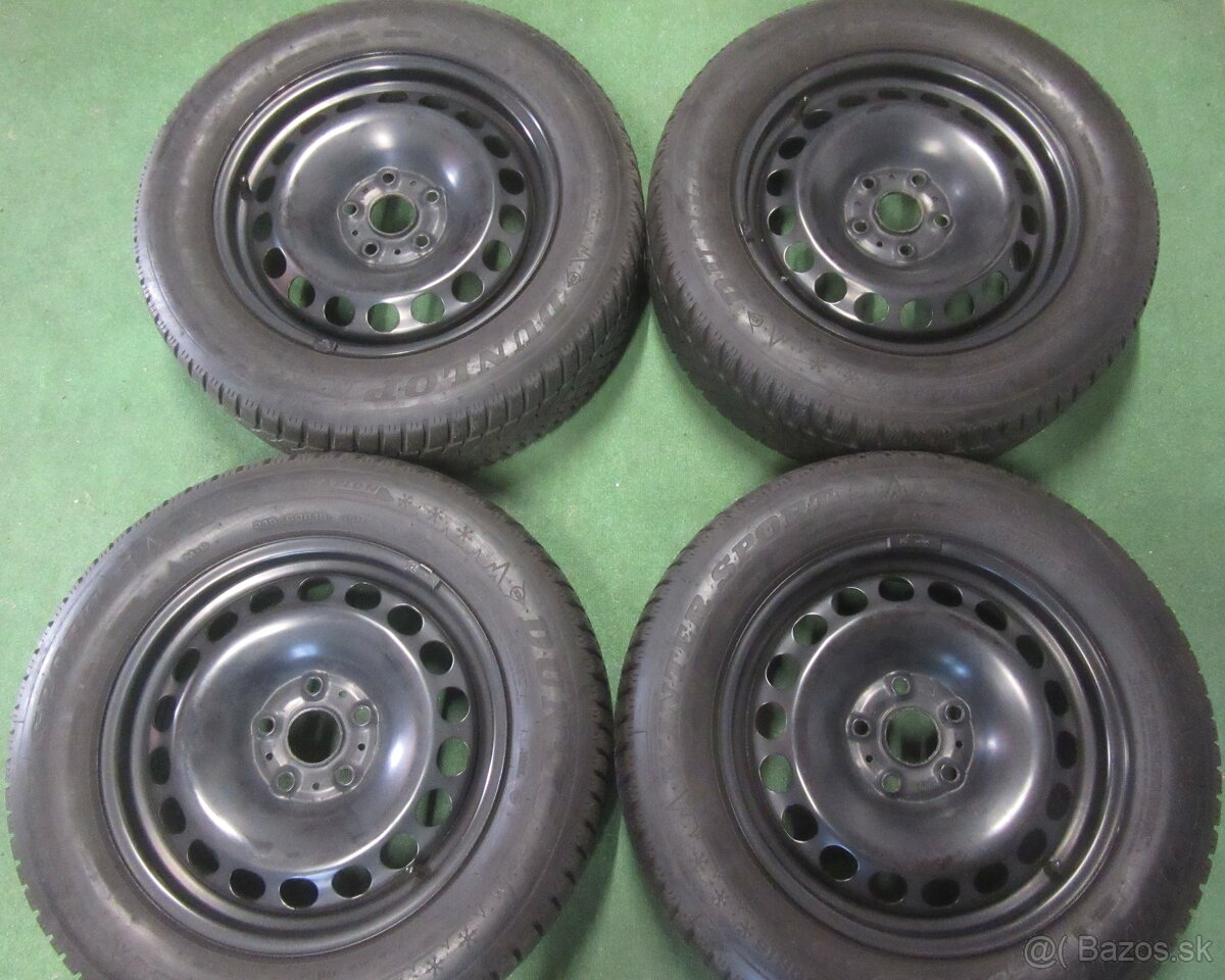 R16 zimná sada ŠKODA rozteč 5x112 215/60R16 DUNLOP WS5