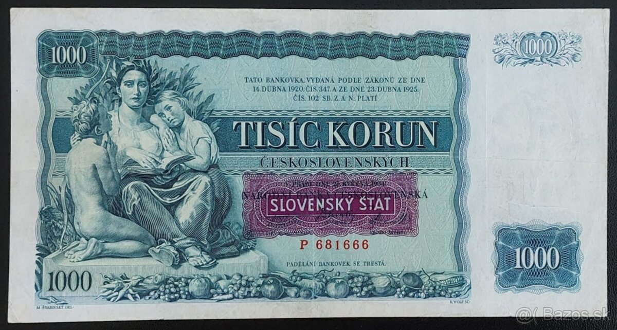 BANKOVKY VI. SLOVENSKÝ ŠTÁT OD 1938 - 1945