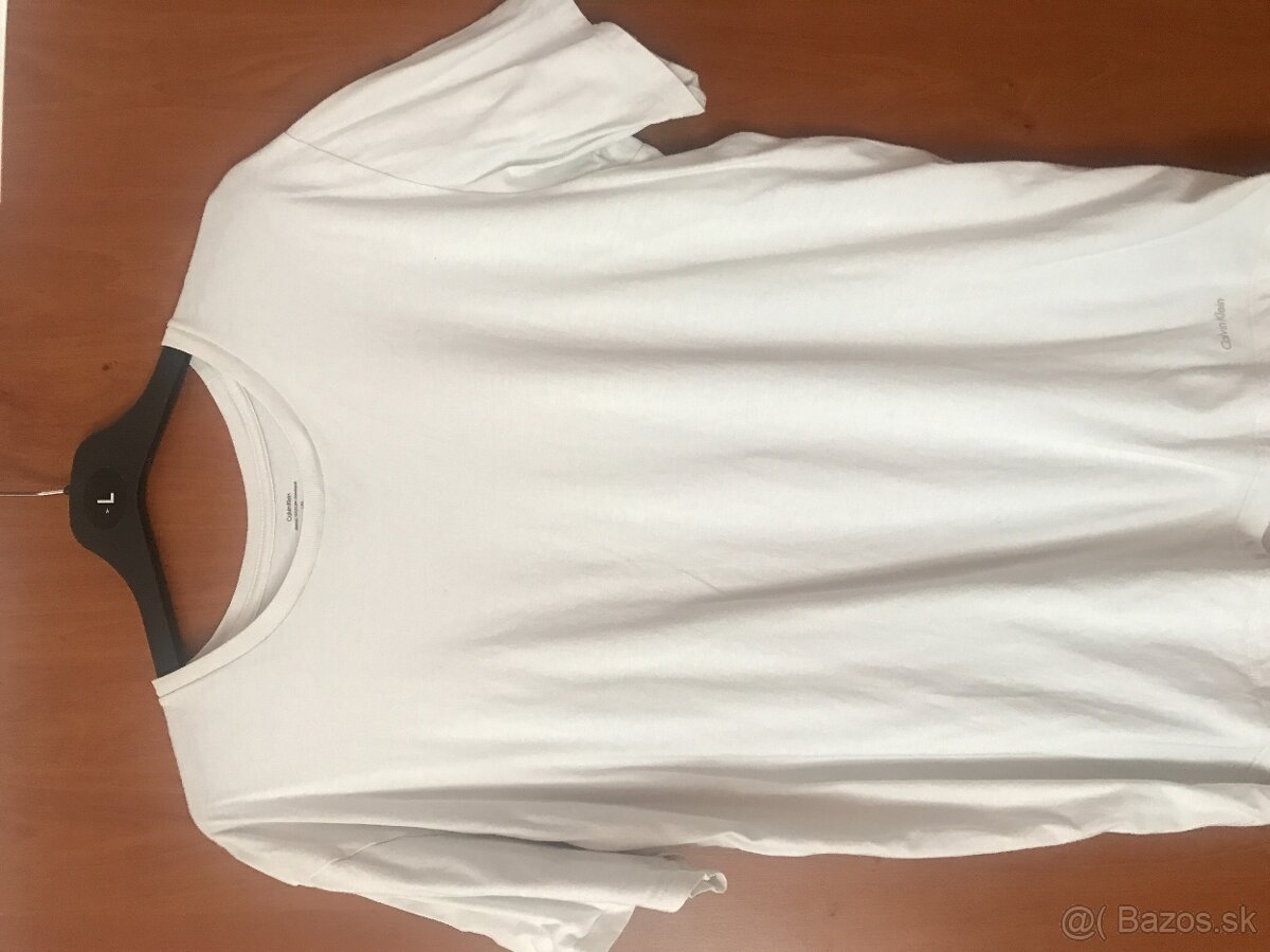 CALVIN KLEIN originál white pánske tricko L/XL