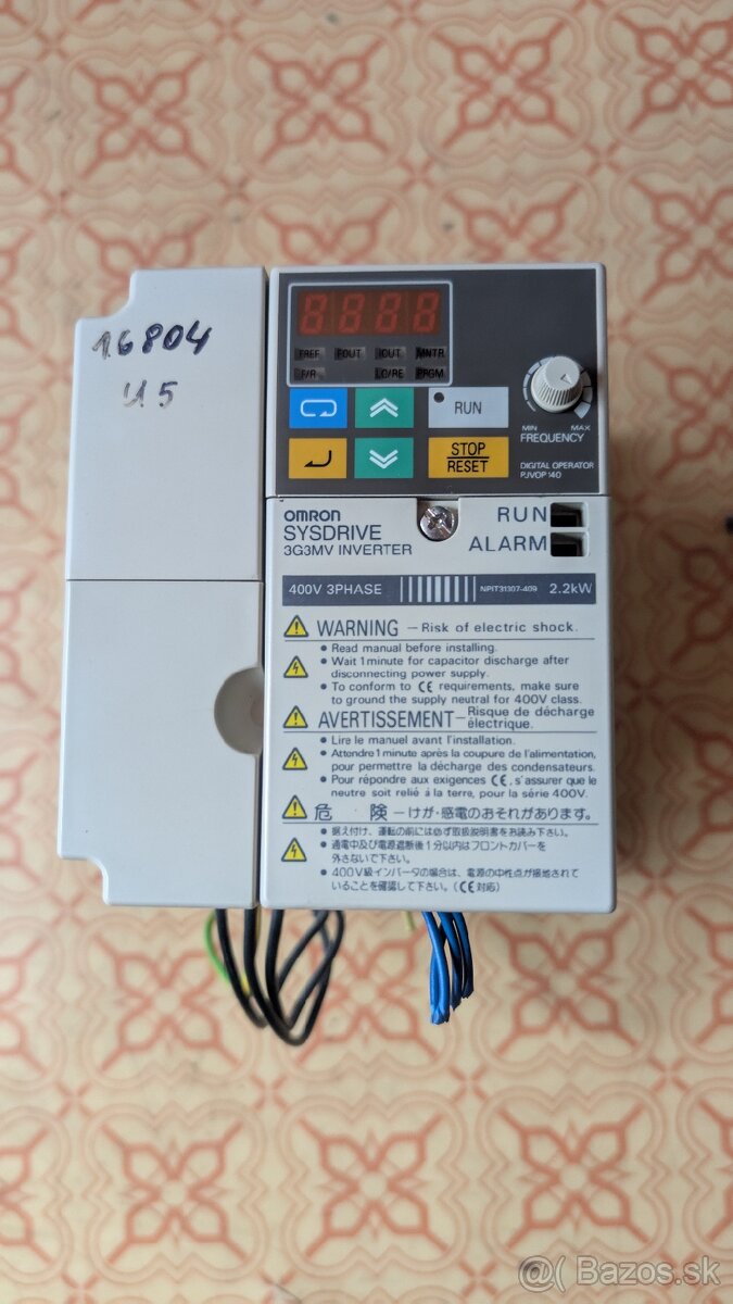 Frekvenčný menič Omron 3G3MV-A4022