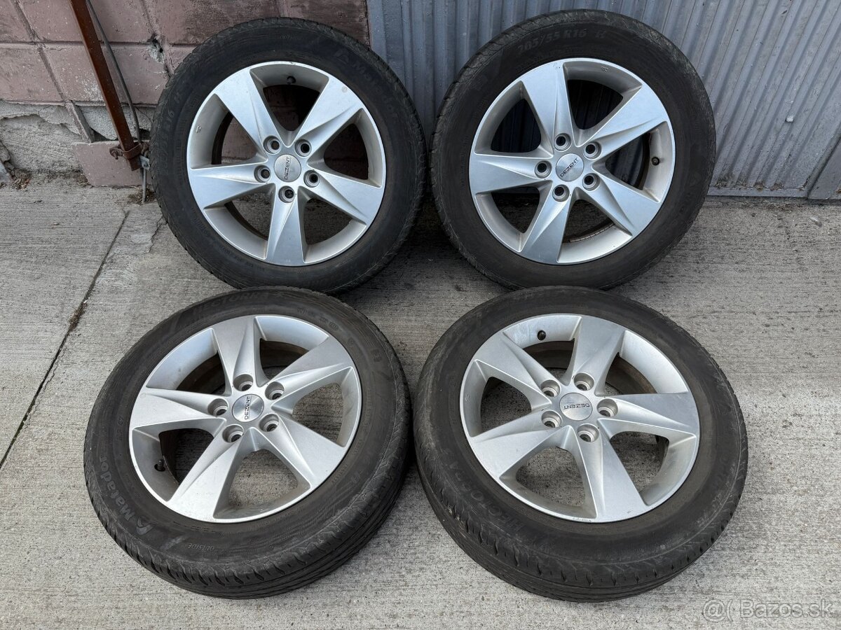 16" Elektrony 5x114,3 s letnymi pneum 205/55 R16