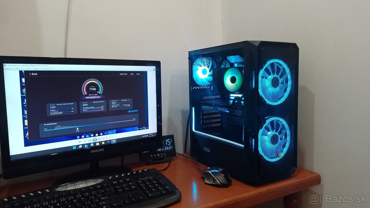 Herný počitač s RTX 3070 8GB OC / Ryzen5 / 32GB / NVMe+WIN11