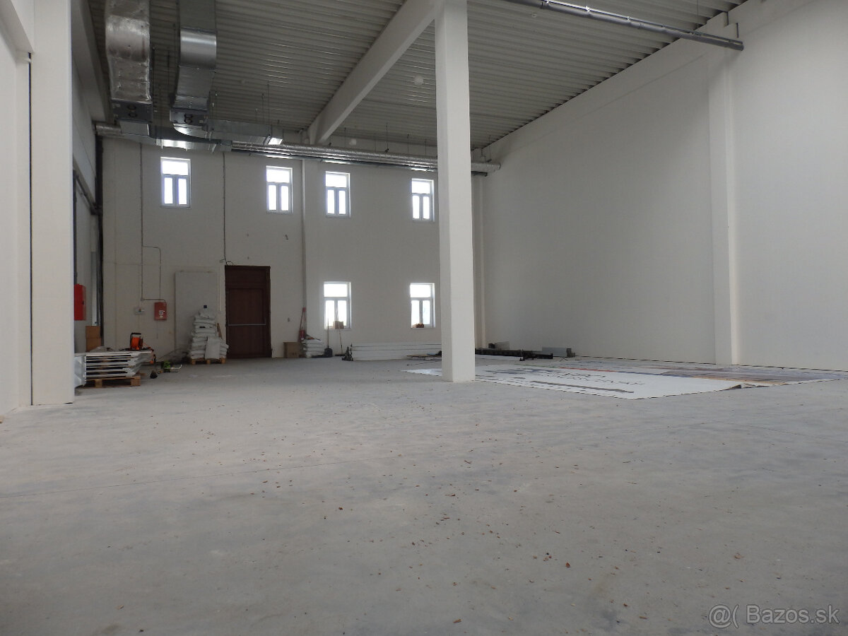 Na prenájom moderné sklady o celkovej výmere od 120-850m2,SC