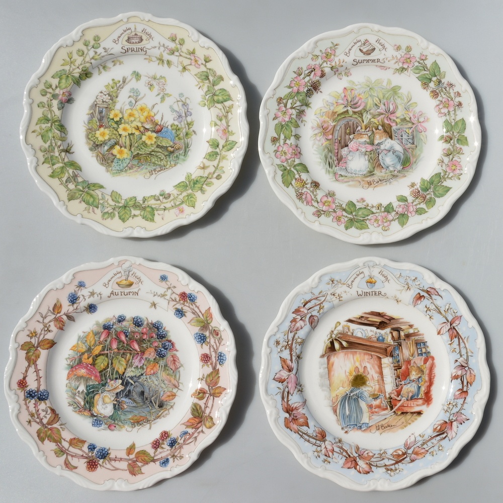 Porcelánové taniere 4 ročné obdobia Brambly Hedges