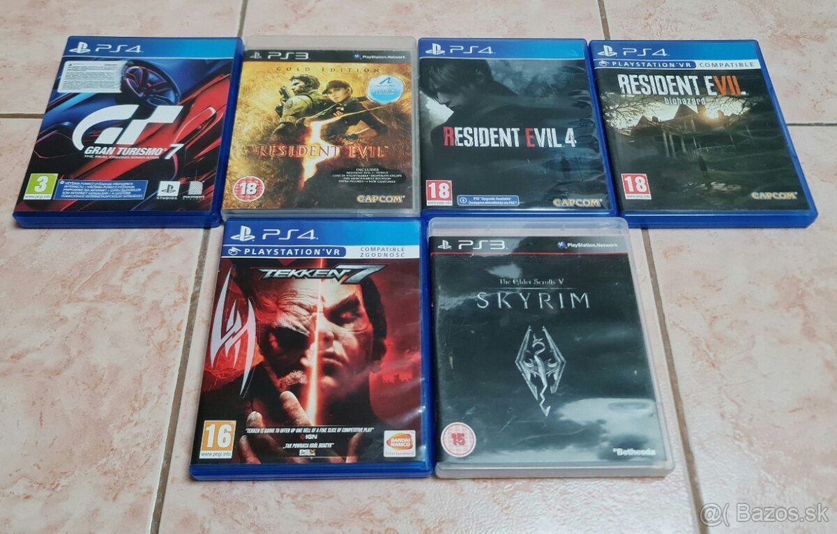 Predám hry na PS4 a PS3 CD bez škrabancov, ako nové.