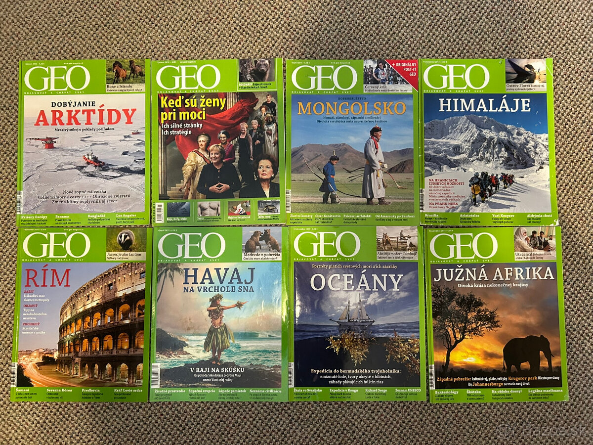Časopisy GEO, Krasy Slovenska, Zeme sveta