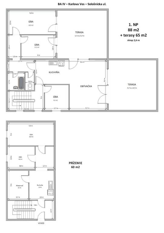 Babony TRE | Predaj 6-izbového mezonetu s terasami v pôvodno