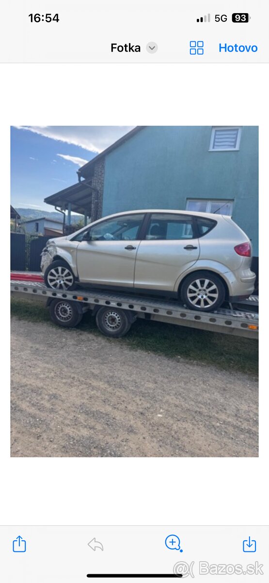 SEAT Altea 1.9 tdi 77kw bxe na diely