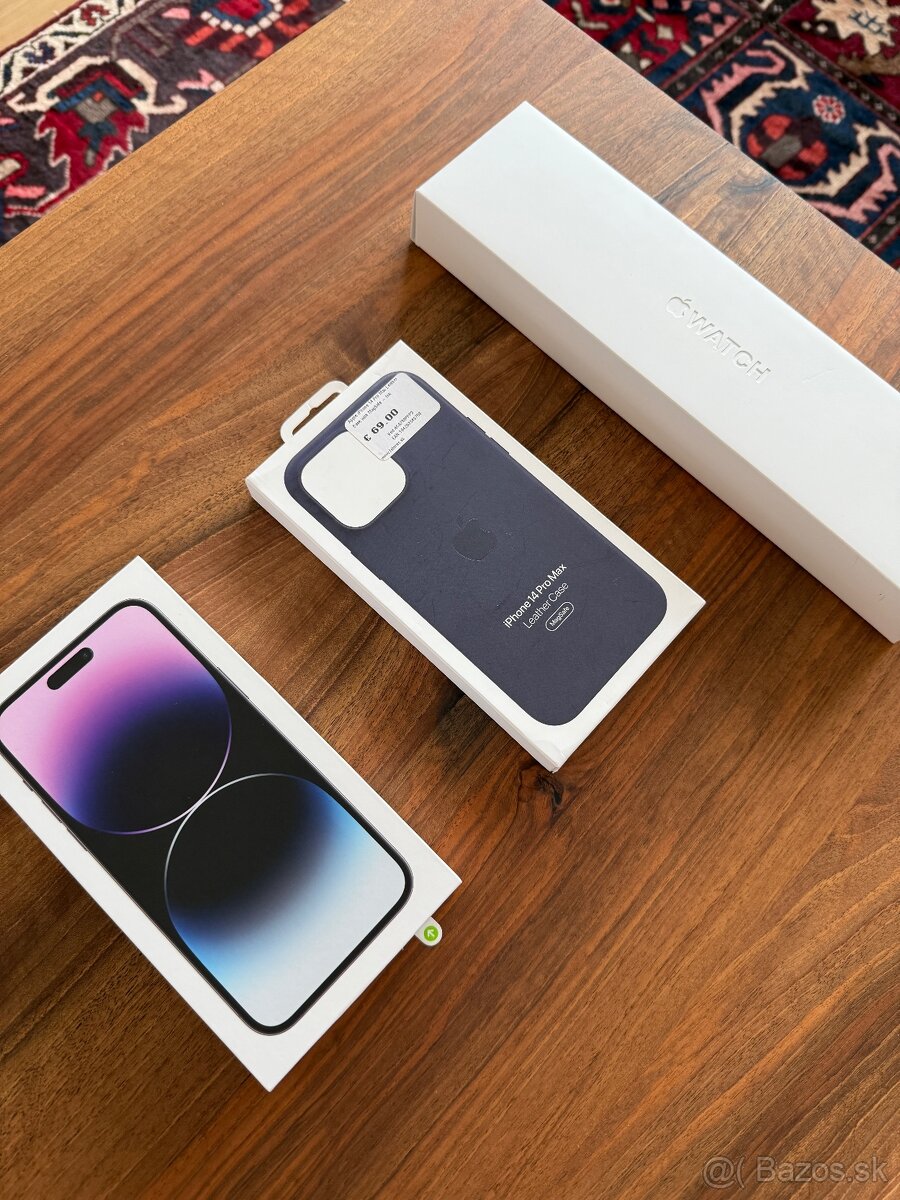 Predám iPhone 14 pro max 256GB + Apple Watch Series 7