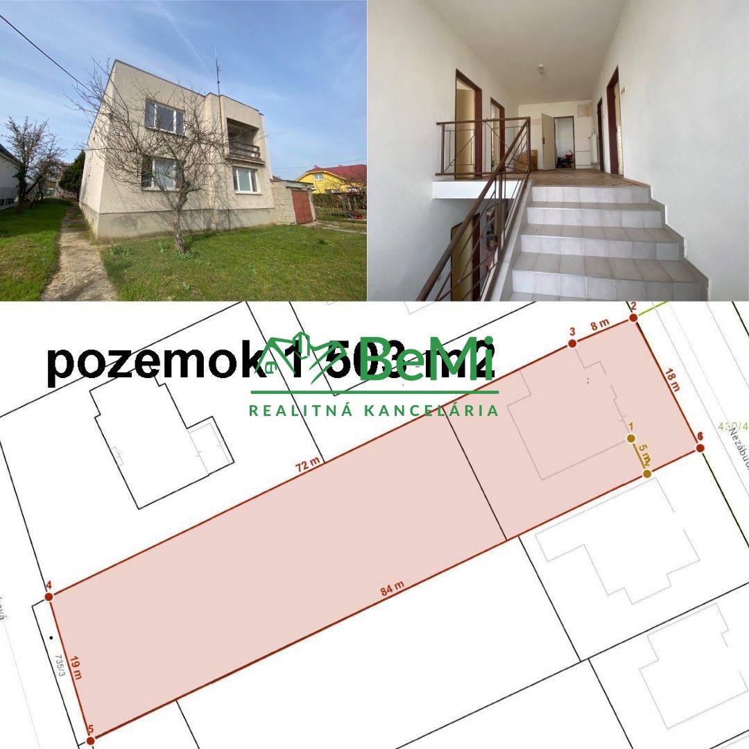 6 - izbový rodinný dom Nitra - Dolné Krškany ,pozemok 1 503 