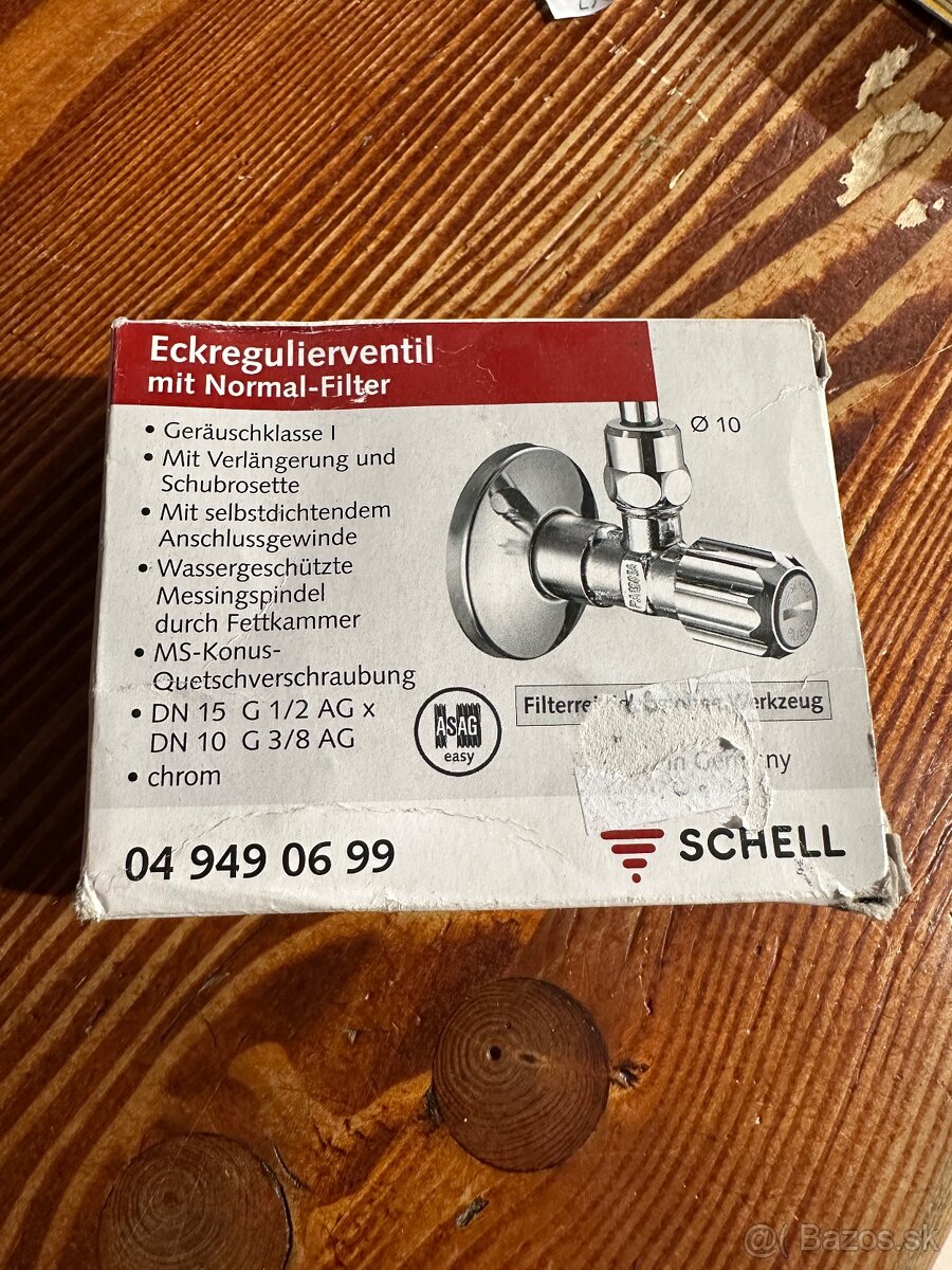 Ventil rohový Schell