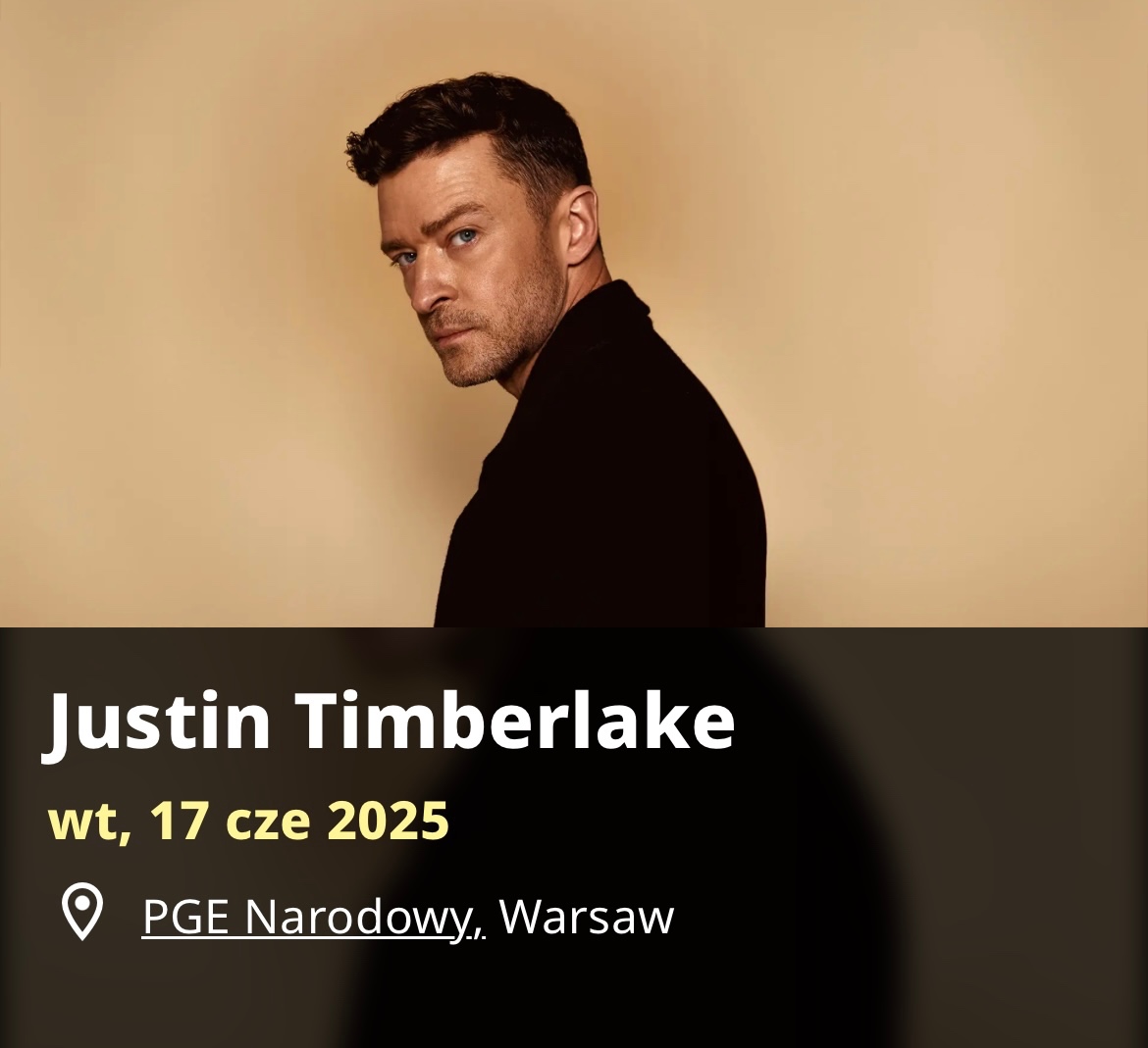 2x vstupenky na sedenie Justin Timberlake