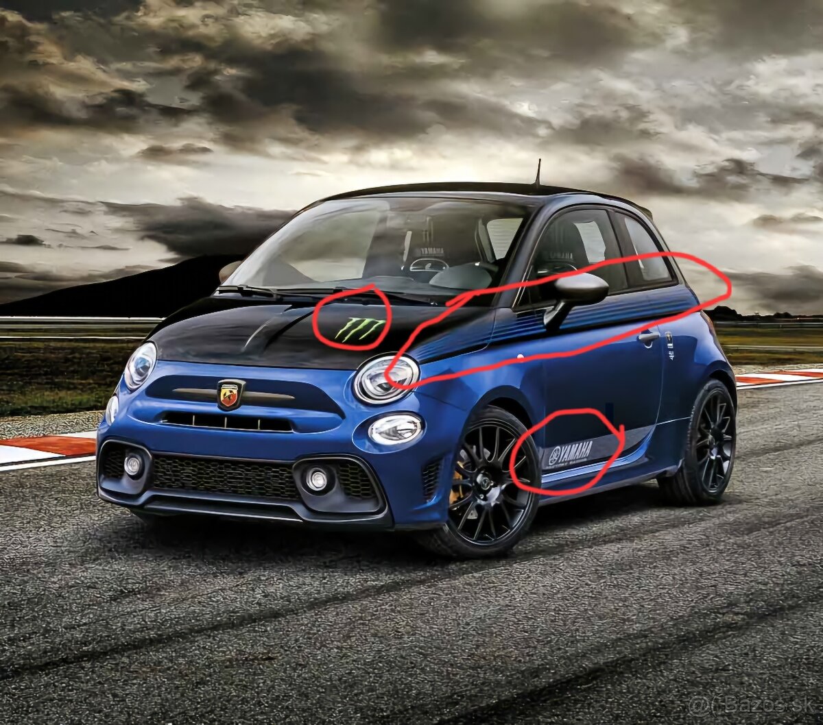 Abarth 500 595 Polep setNále Monster Energy Yamaha, Original