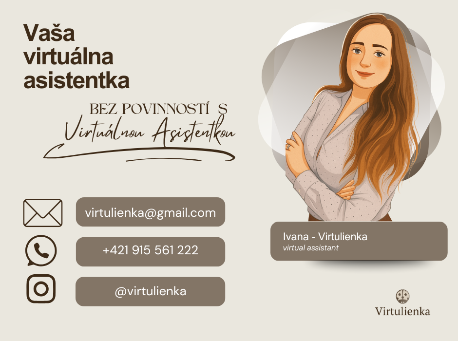 TOP - Virtuálna asistentka - Virtulienka