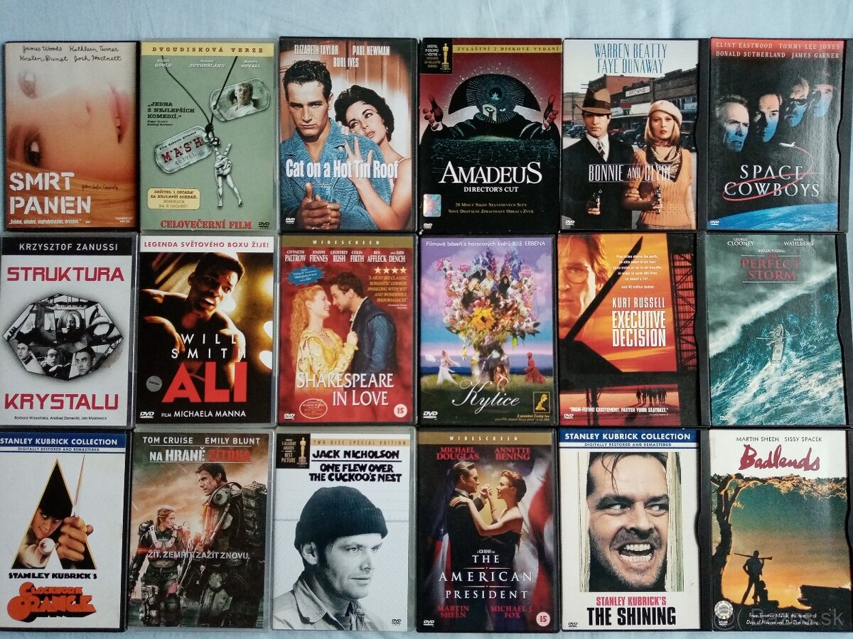 200 orig.DVD horror,akce,komedie,detske od 3 euro