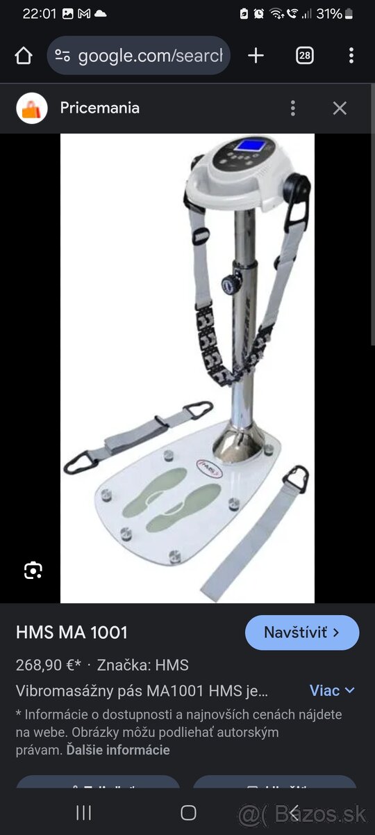 Masážny vibračný prístroj