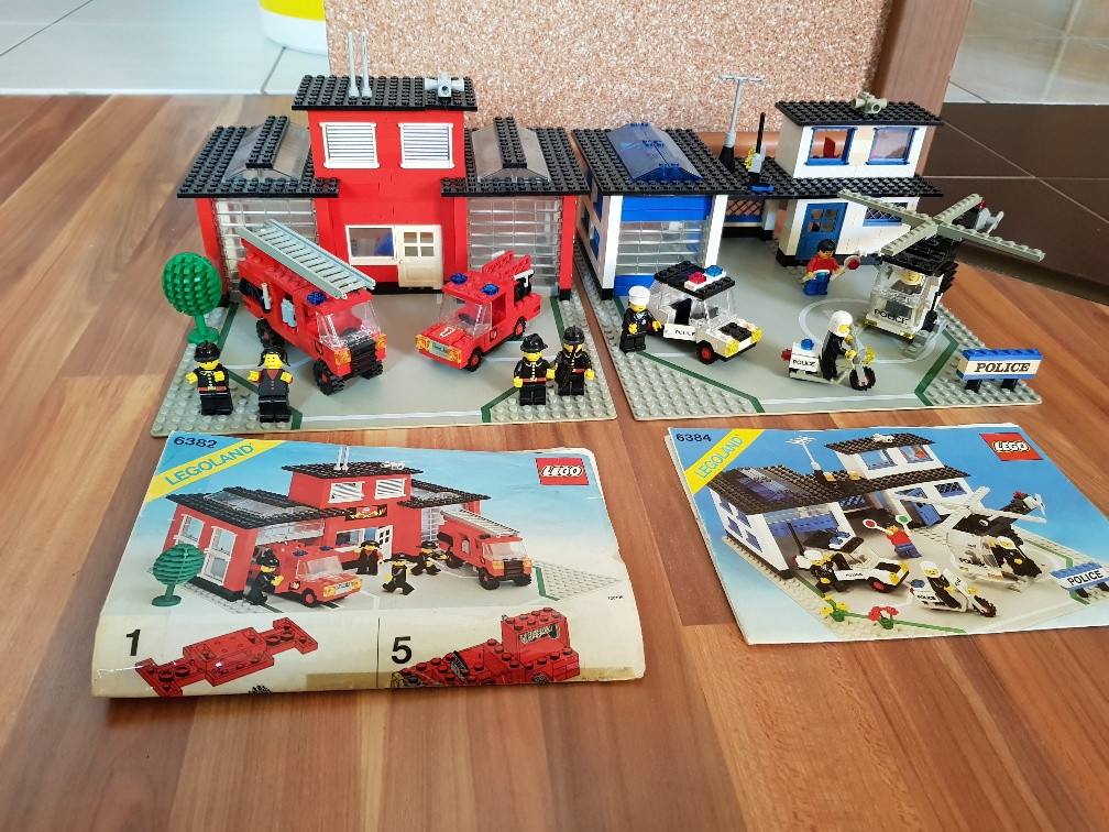 Lego Classic Town 6382 a 6384 Fire a Police station