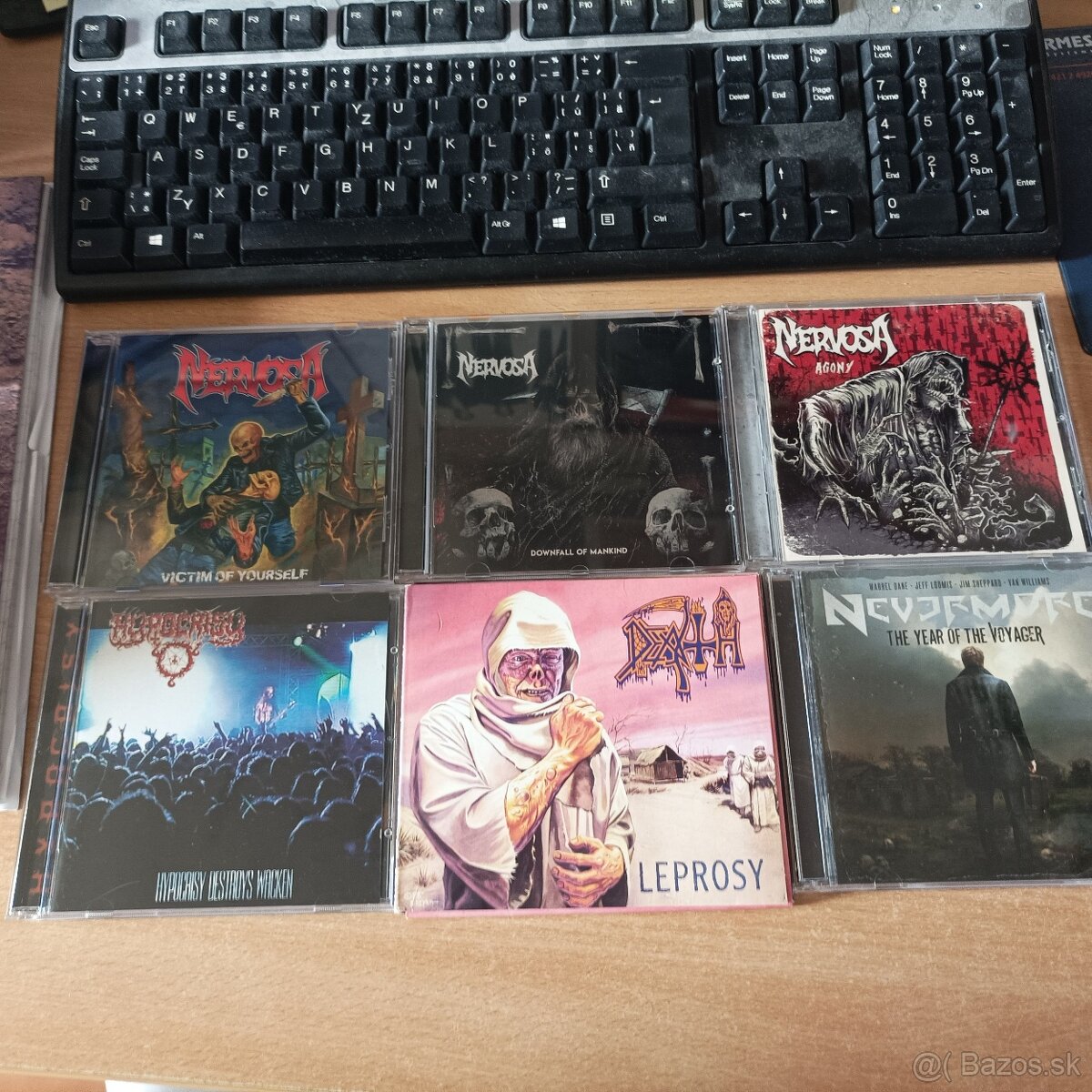 CD metal Death, Nervosa, Dark Funeral...