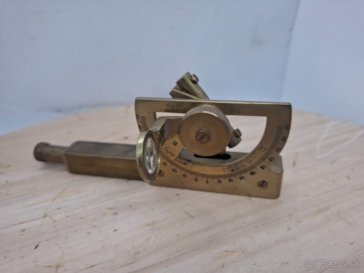 Predám starý mosadzný KLINOMETER (náklonomer) 65 €