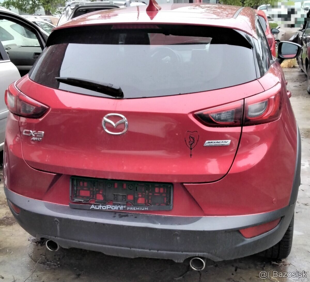 Mazda CX-3 2.0 AWD 2015 predám DVERE, PIATE DVERE, zadné sve