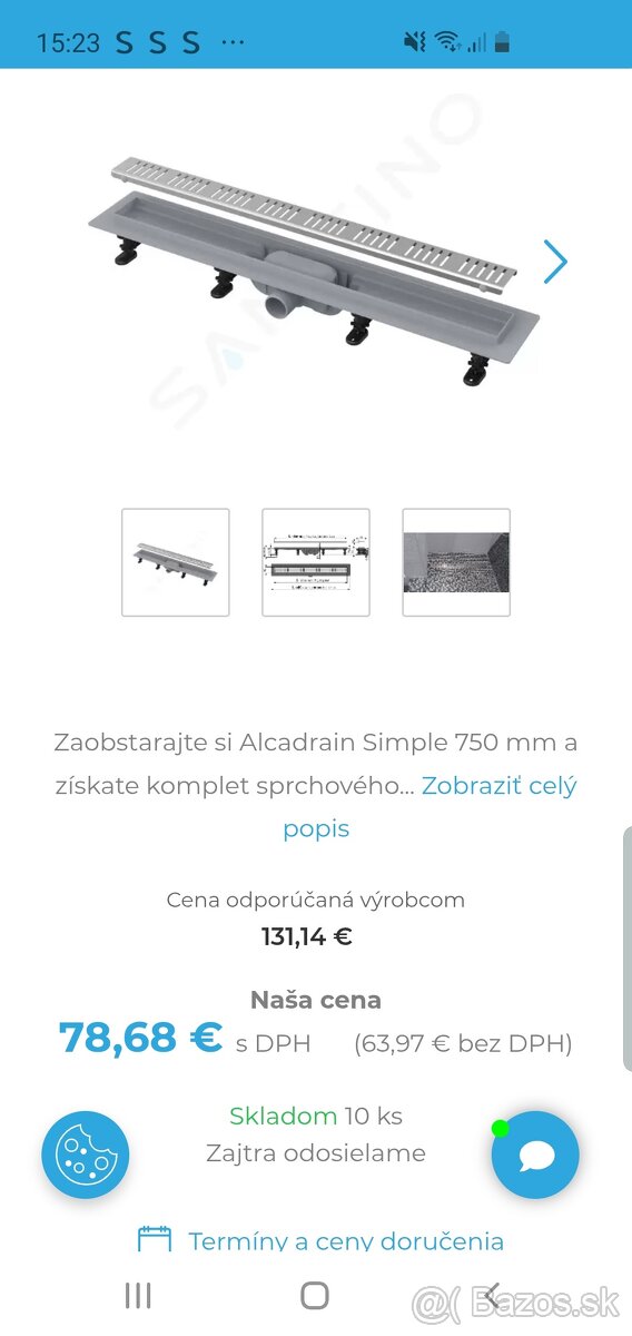 Sprchovy žľab
