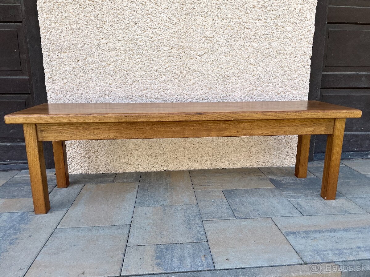 Lavica z masívneho dubu – 150 × 38 × 45 cm